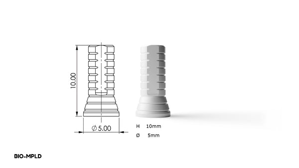 Multi Unit Plastic Castable Sleeve - Internal Hex system
