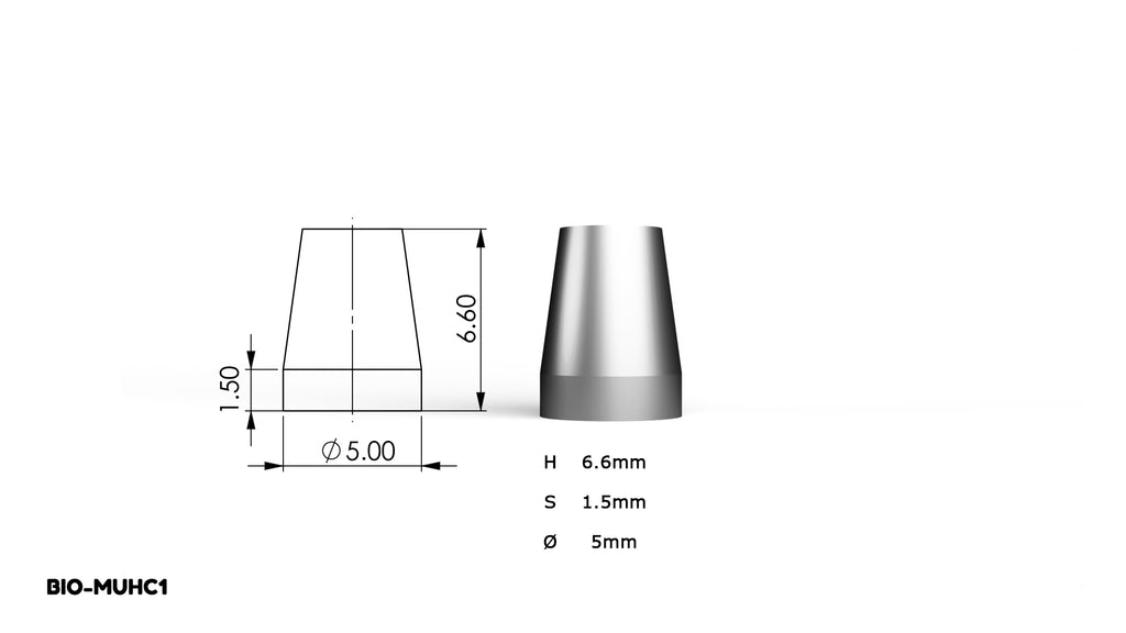 10 Titanium Sleeve For Multi Unit 1.4 System Abutments With Screw Prosthetics 10 Titanium Sleeve For Multi Unit 1.4 System Abutments With Screw Prosthetics