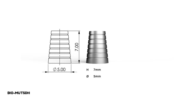 Multi Unit Short Titanium Sleeve - Internal Hex system