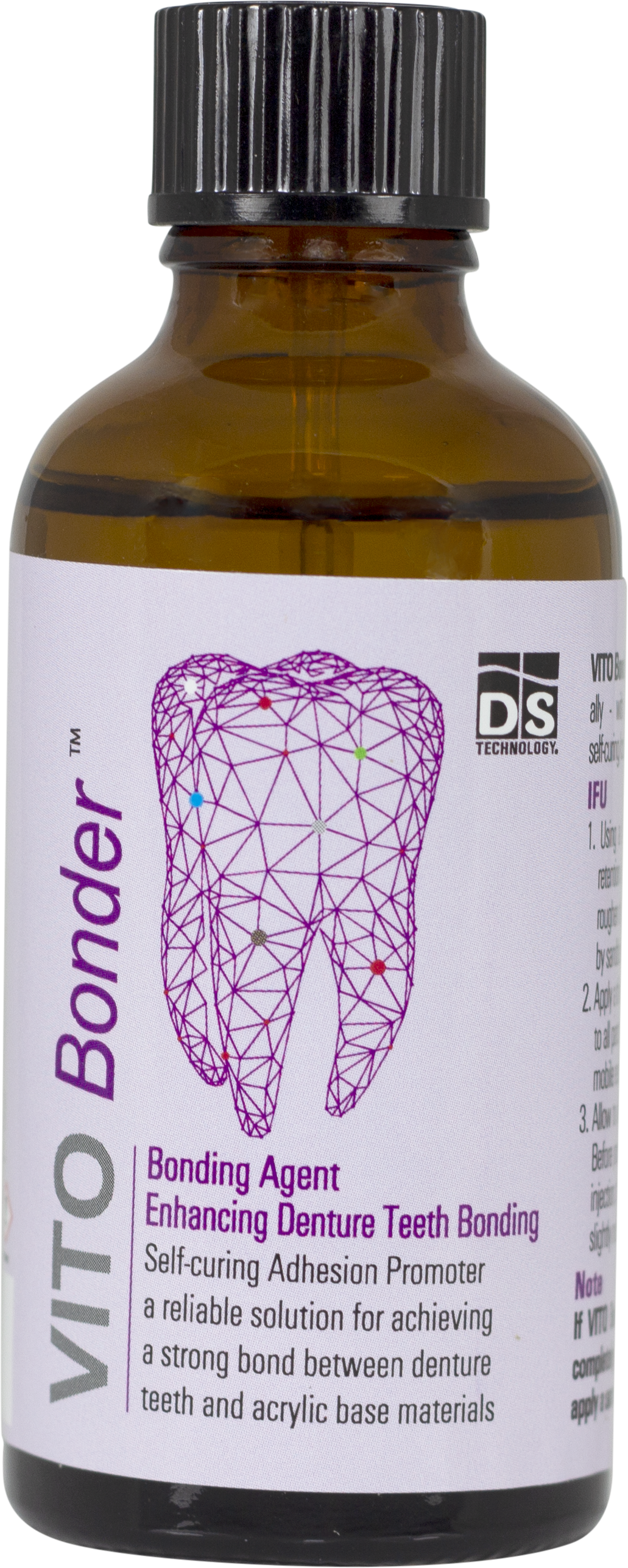 VITO Bonder — Self-Cured Denture Bonding Agent (50ml Bottle, Clear)