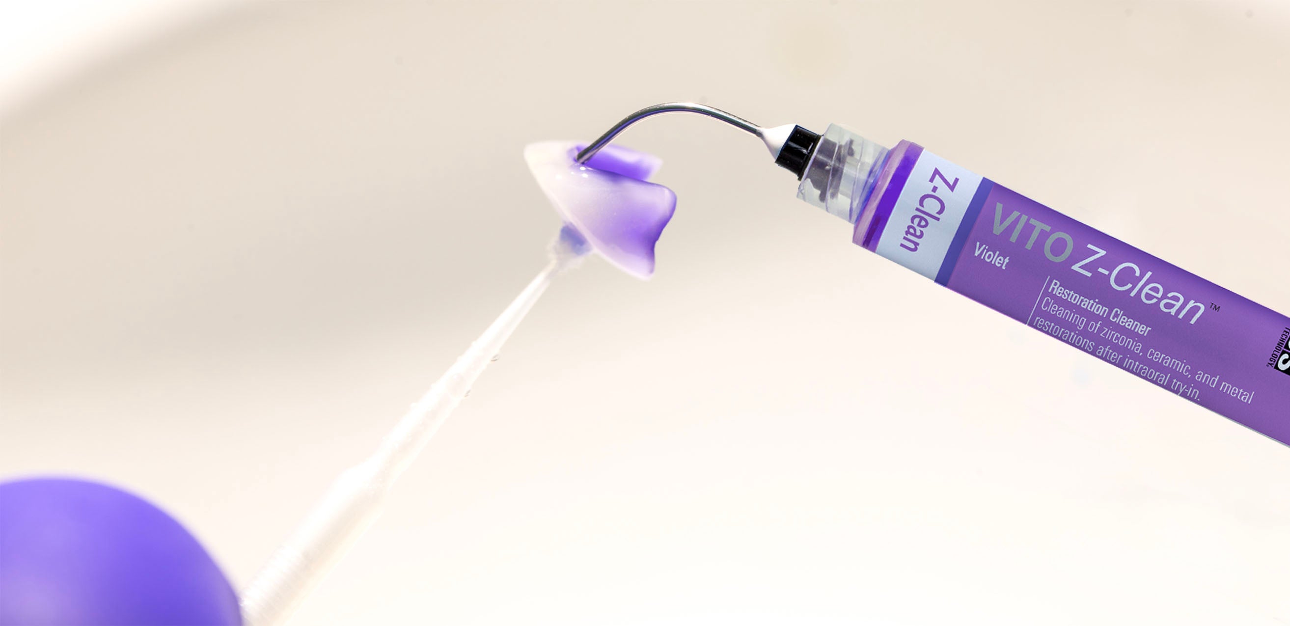 VITO Z-Clean — Restoration Cleaner Gel for Post Try-In Cleaning (Translucent 5ml Syringe)