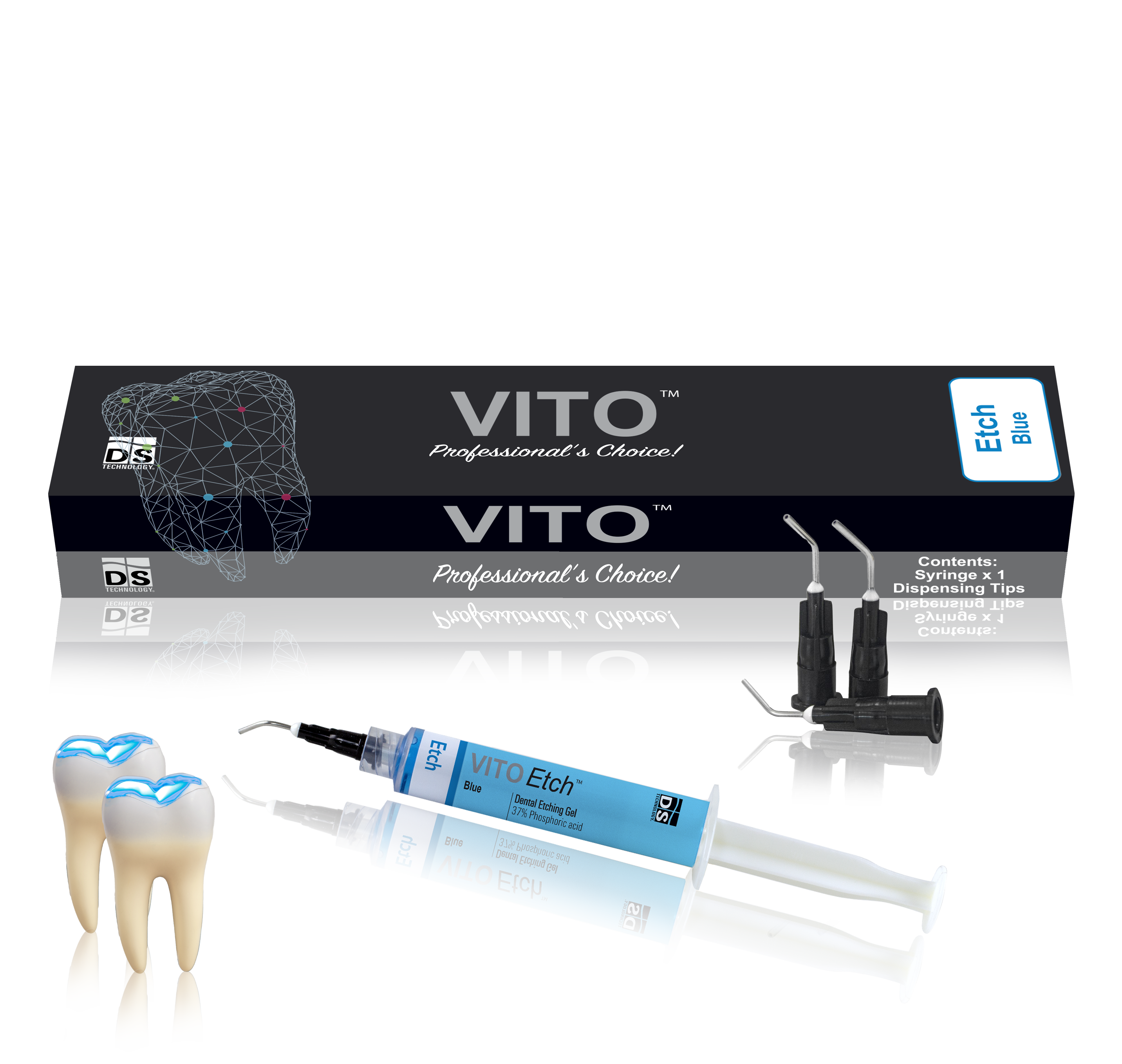 VITO Etch — Phosphoric Acid Etchant Gel (Blue 5ml Syringe)