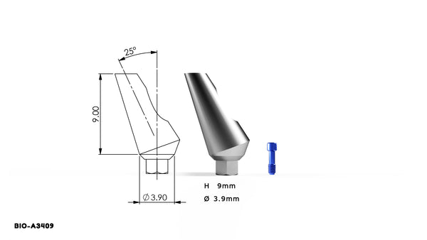 25° Angular Standard Abutment - Internal Hex system 10 Pack