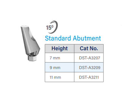 15° Angular Standard Abutment - Internal Hex