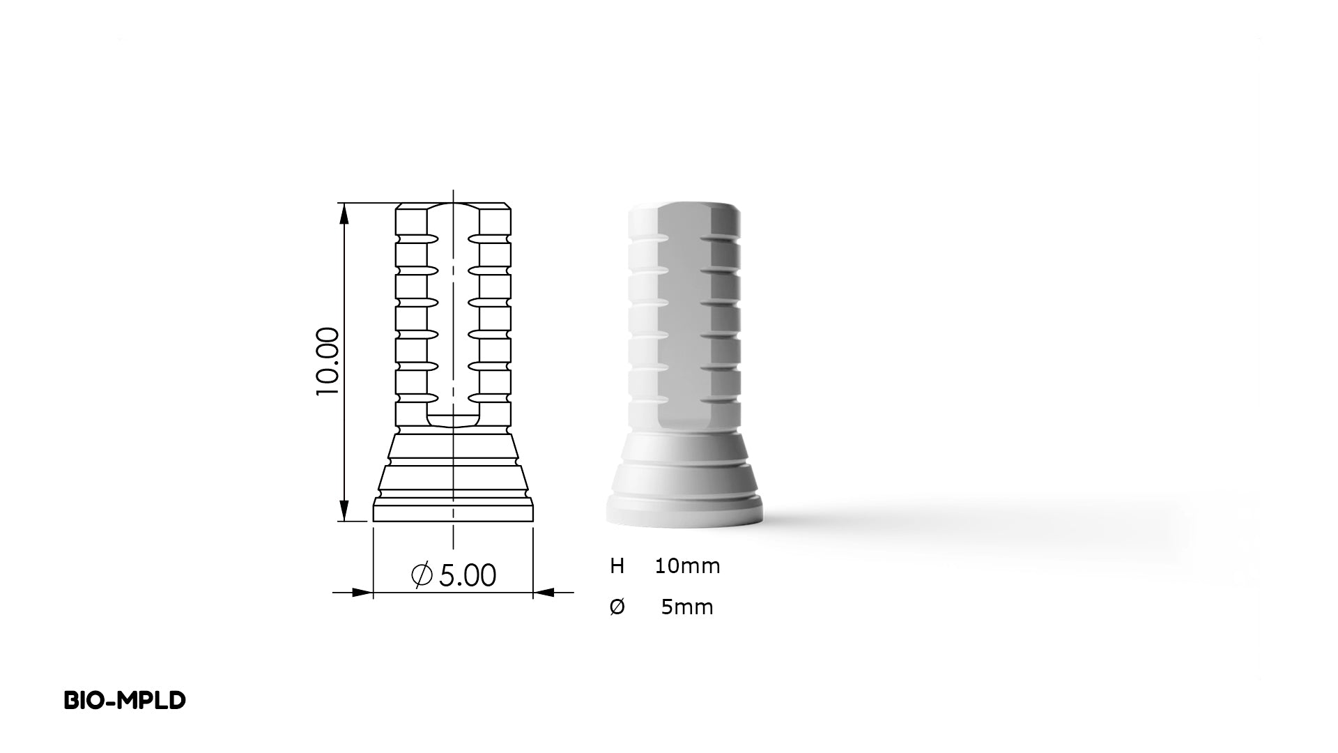 DST IMPLANT — Multi-Unit Plastic Castable Sleeve (Internal Hex System)