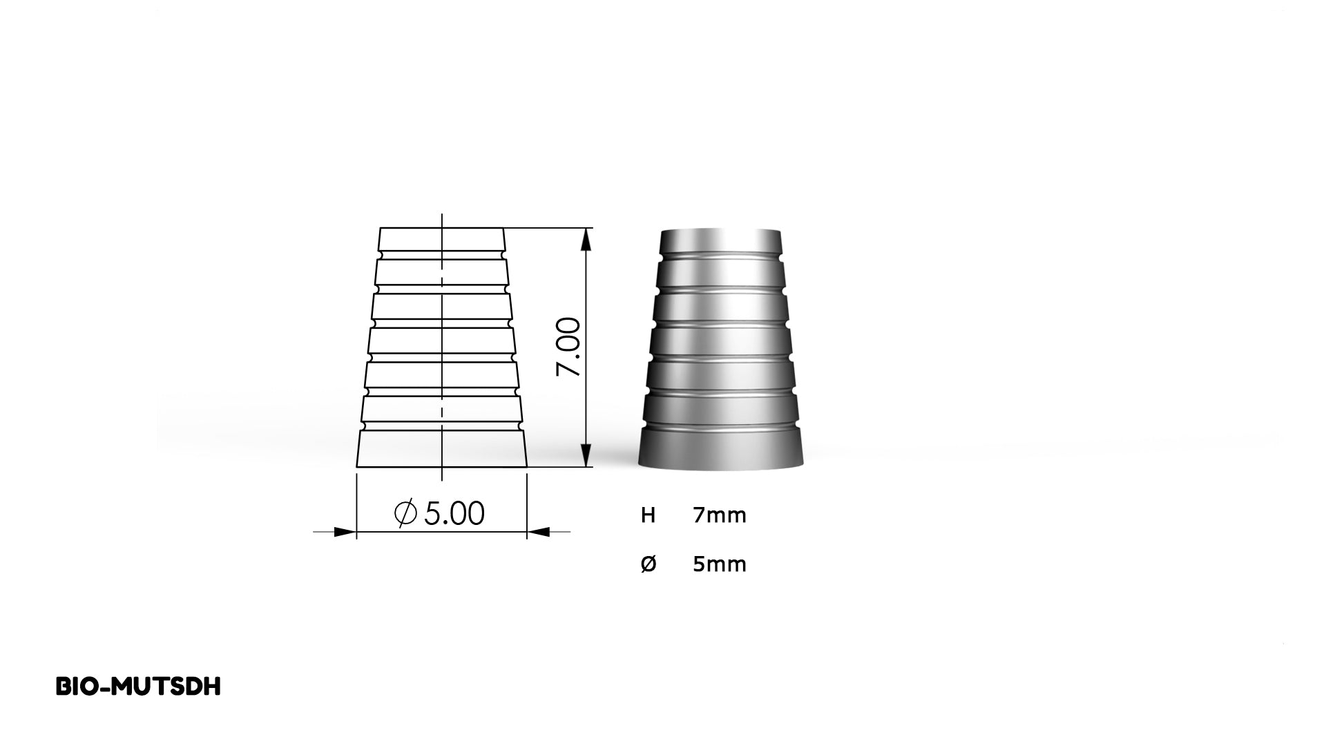 DST IMPLANT — Multi-Unit Short Titanium Sleeve (Internal Hex System)