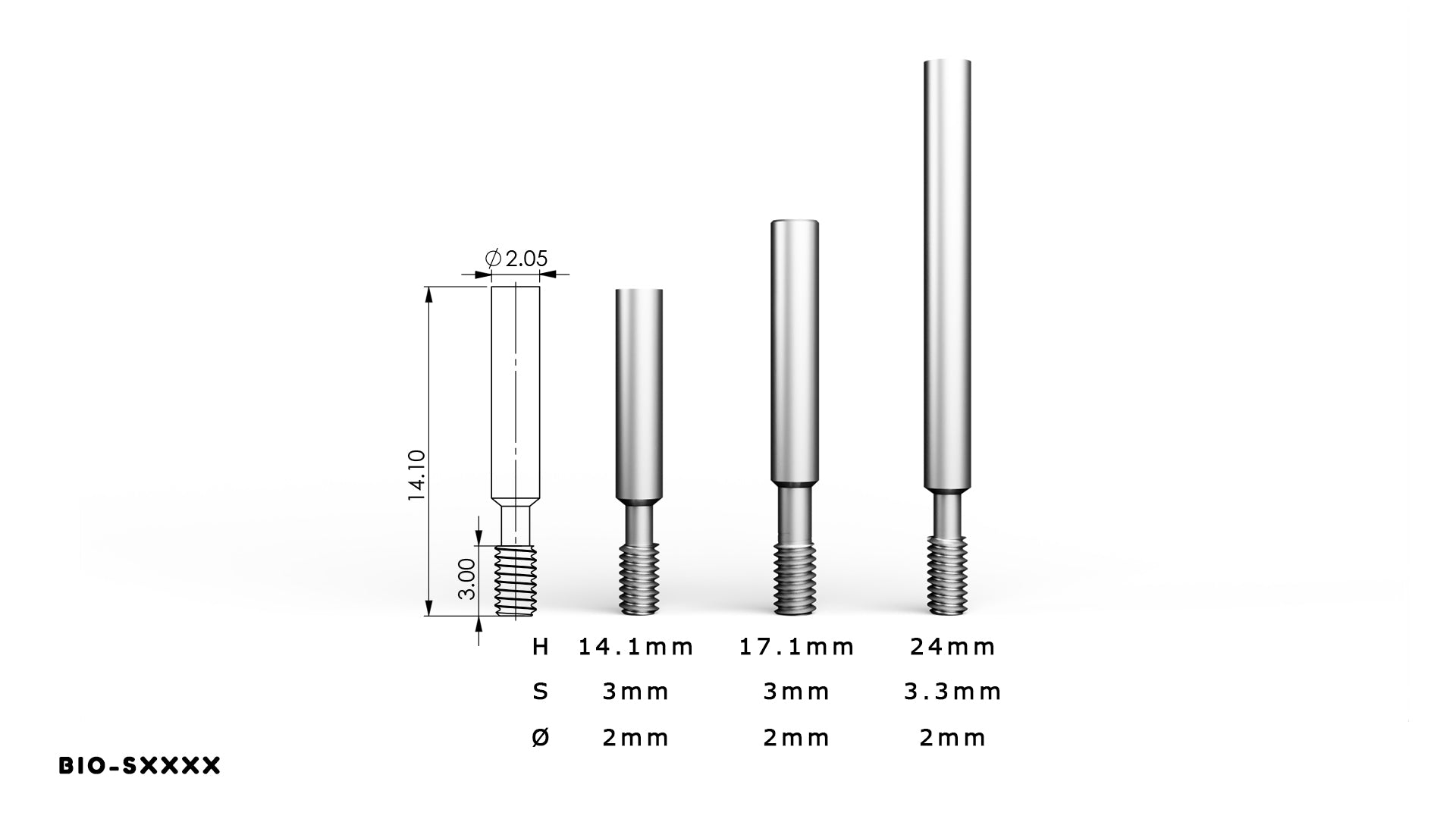 DST IMPLANT — Transfer Screw (Internal Hex System, 10-Pack)