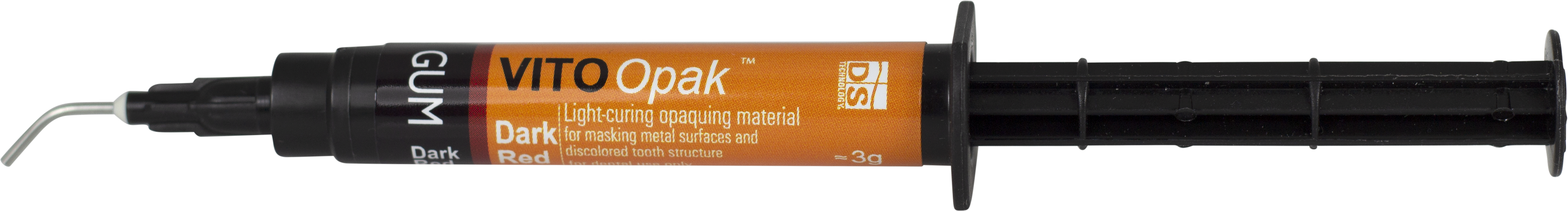 VITO Opak Light-Curing Opaquing Material - 3g Syringe, Dispensing Tip Needle x 3, Light-protective cap x 1