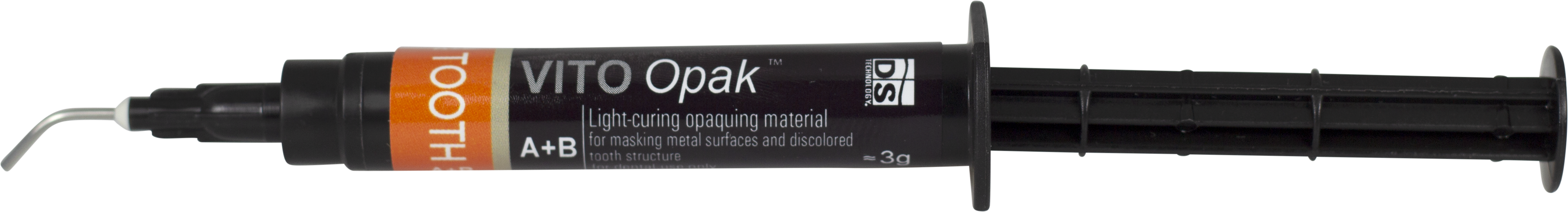 VITO Opak Light-Curing Opaquing Material - 3g Syringe, Dispensing Tip Needle x 3, Light-protective cap x 1