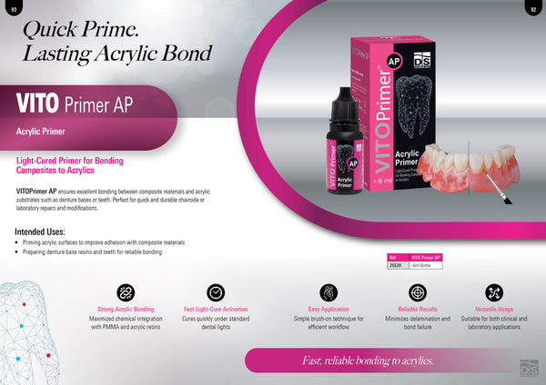 VITO Primer AP Bonding for Primer Cured-Light Acrylics & Composites 6ml