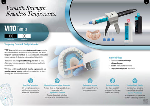VITO Temp DC Temporary Crown & Bridge Material