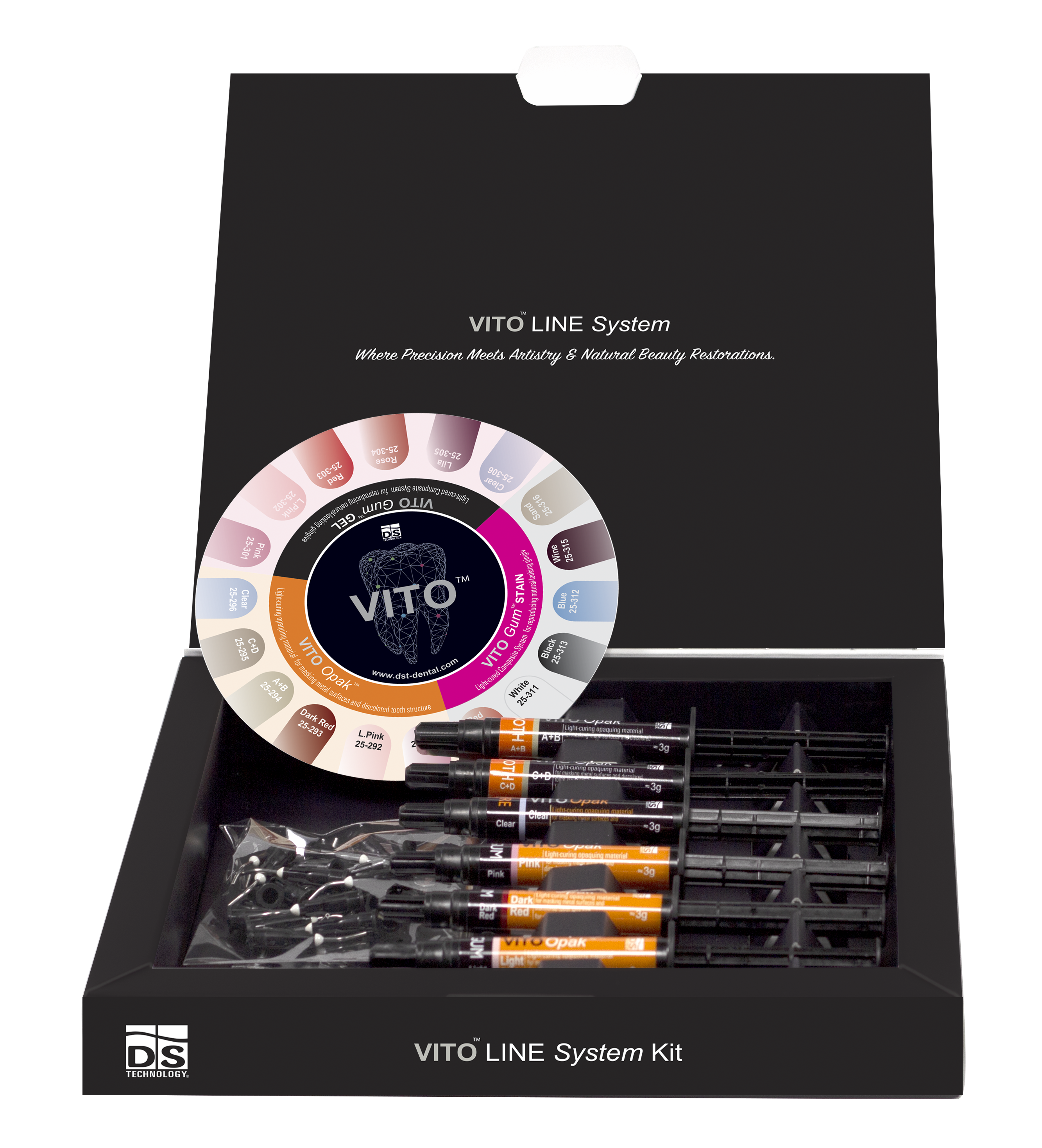 VITO Opak — Light-Cured Opaquing Material Refill (Pink 3g Syringe)