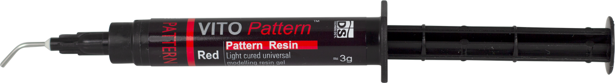 VITO Pattern KIT — Light-Cured Pattern Resin (Red, 3g × 6 Syringes)