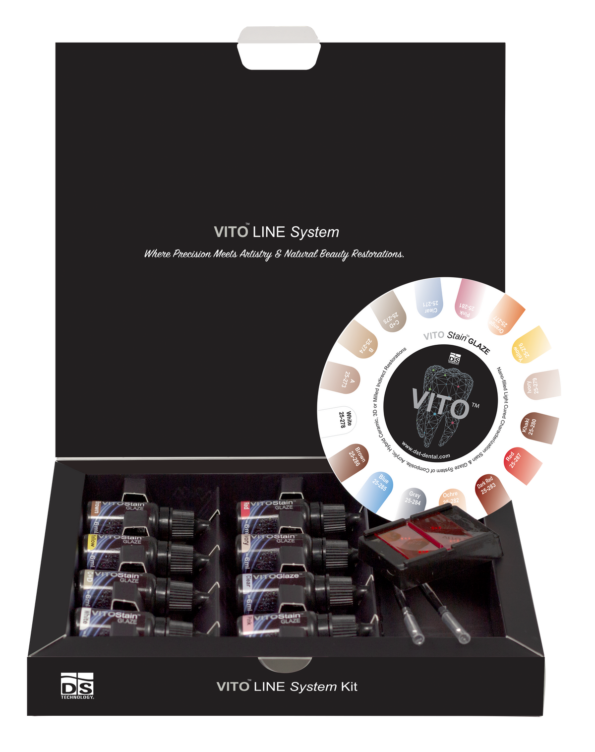 VITO Stain GLAZE — Nano-Filled Light-Cured Characterization Stain 6ml Bottle