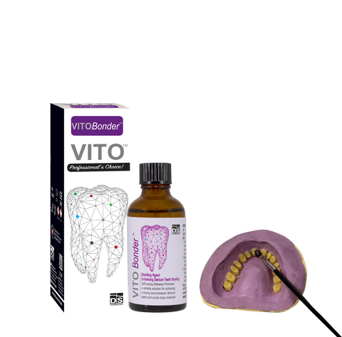 VITO Bonder — Self-Cured Denture Bonding Agent (50ml Bottle, Clear)