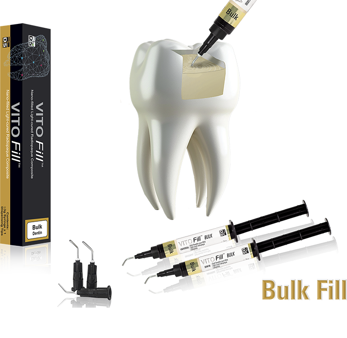 VITO Fill BULK — Light-Cured Bulk-Fill Composite Refill (Universal 3g Syringe)