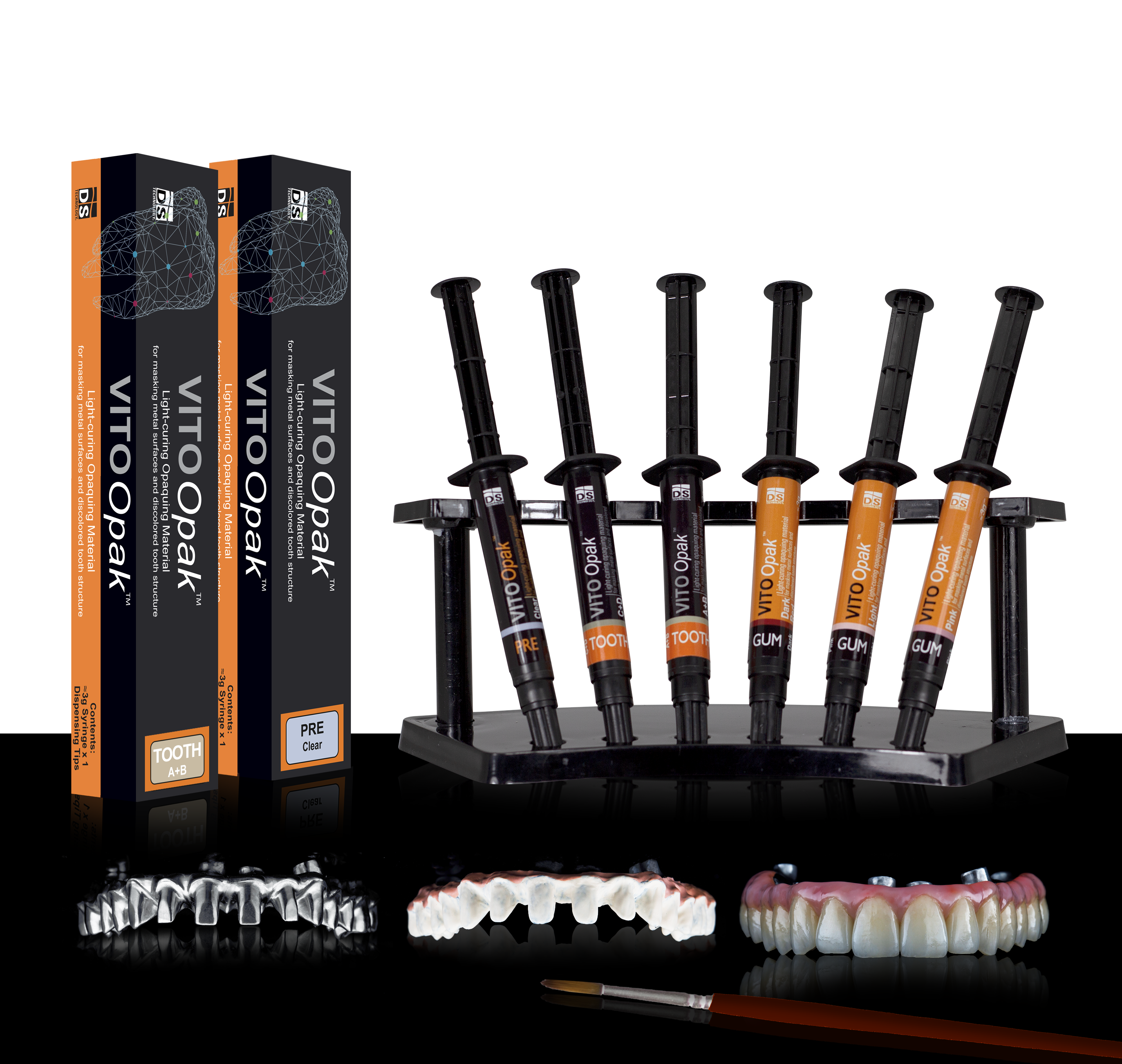 VITO Opak — Light-Cured Opaquing Material Refill (A+B 3g Syringe)