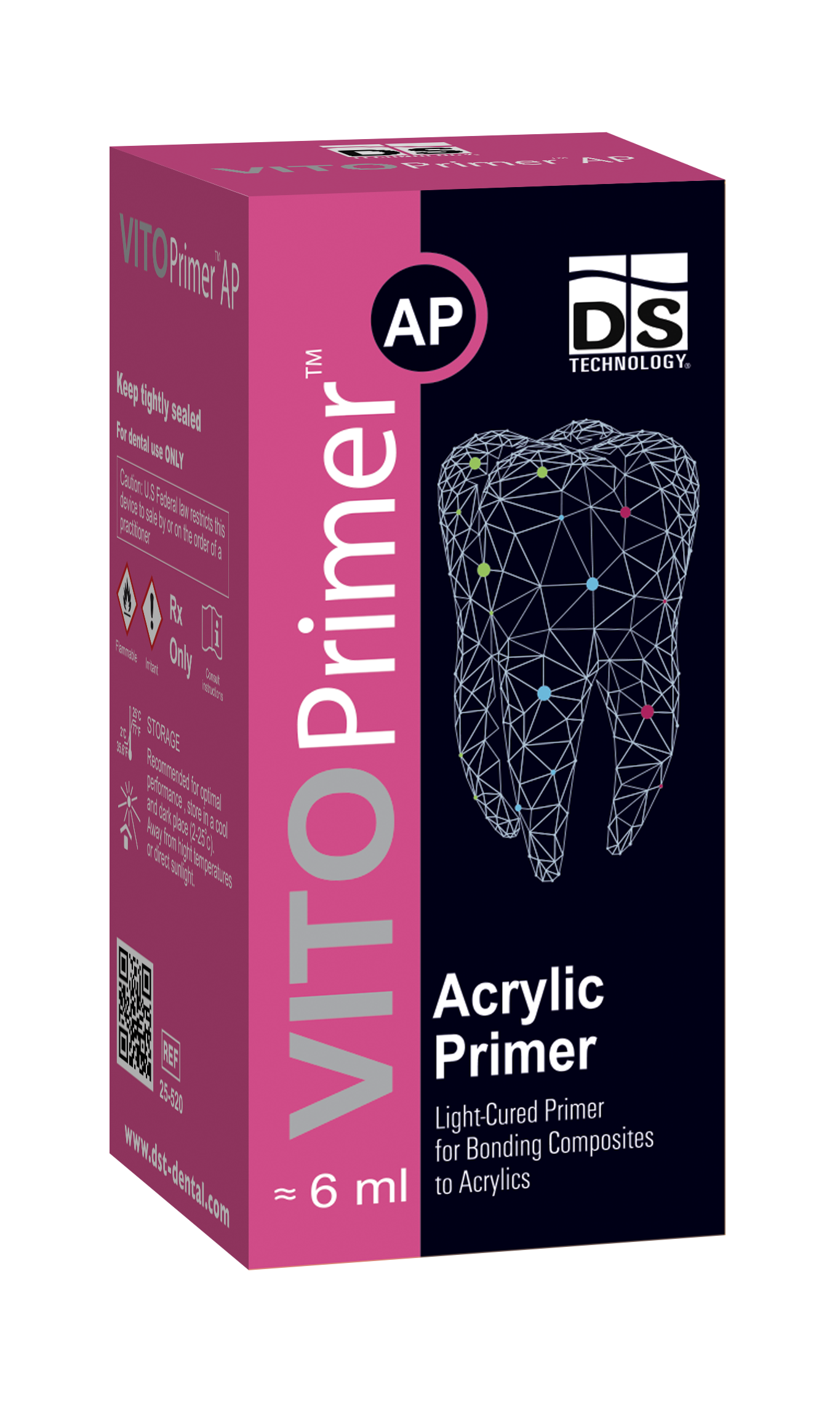 VITO Primer AP — Light-Cured Acrylic & Composite Bonding Primer (6ml Bottle)