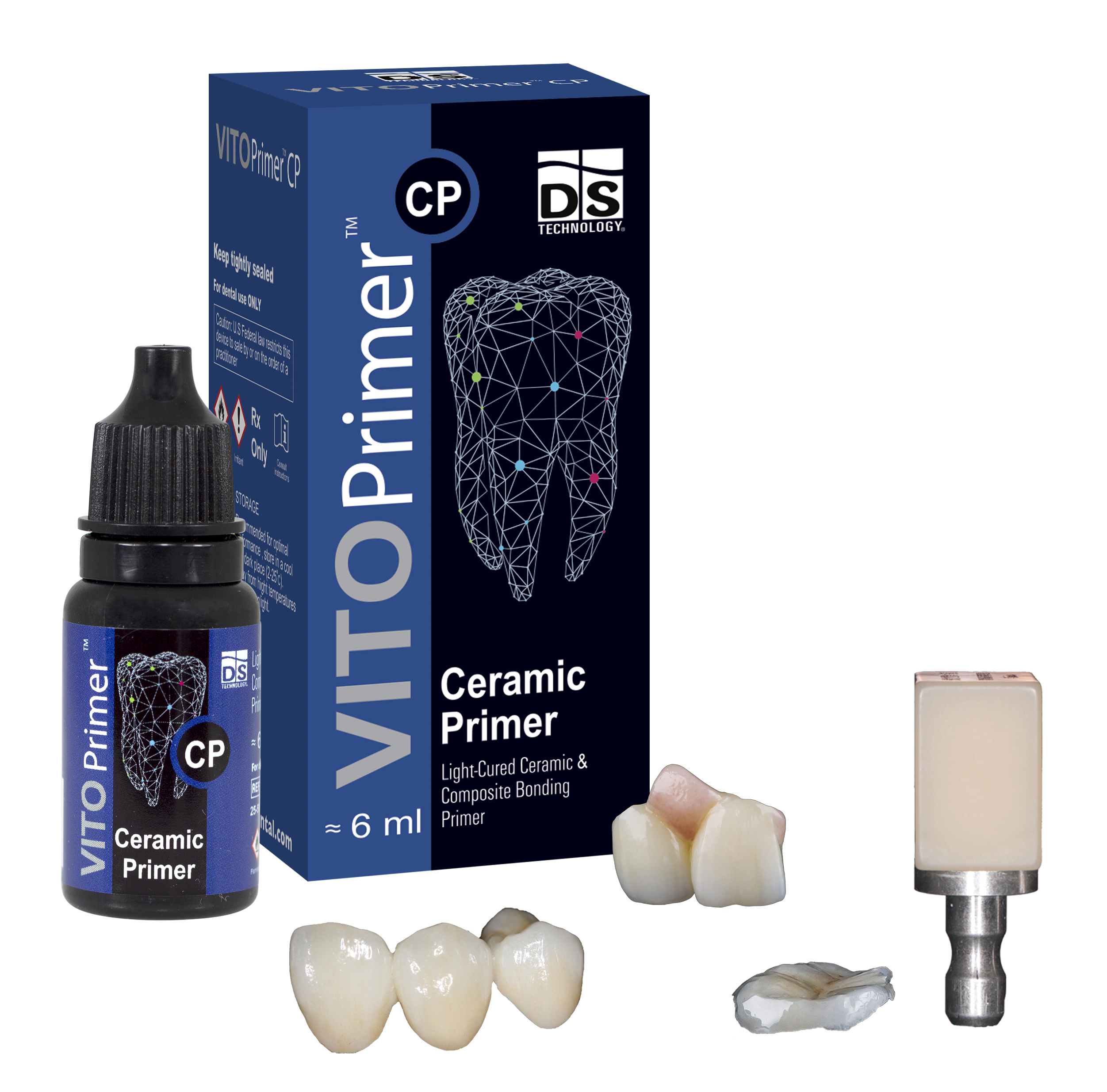 VITO Primer CP — Light-Cured Ceramic & Composite Bonding Primer (6ml Bottle)