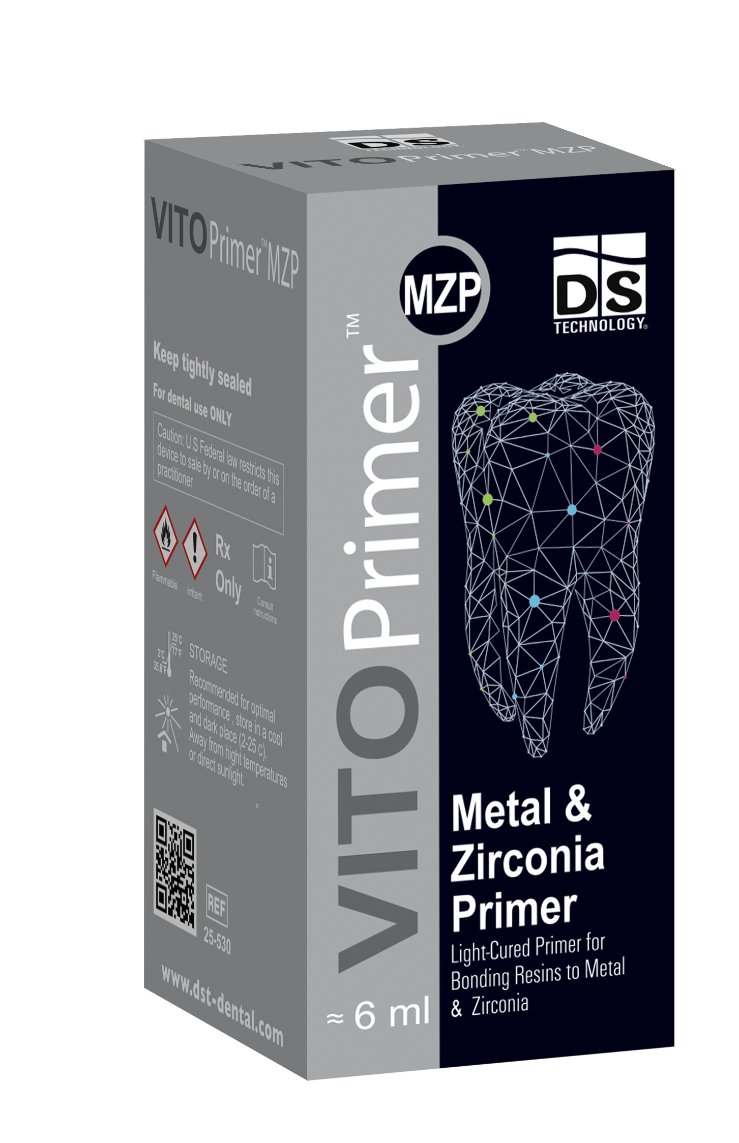 VITO Primer MZP — Light-Cured Metal & Zirconia Bonding Primer (6ml Bottle)