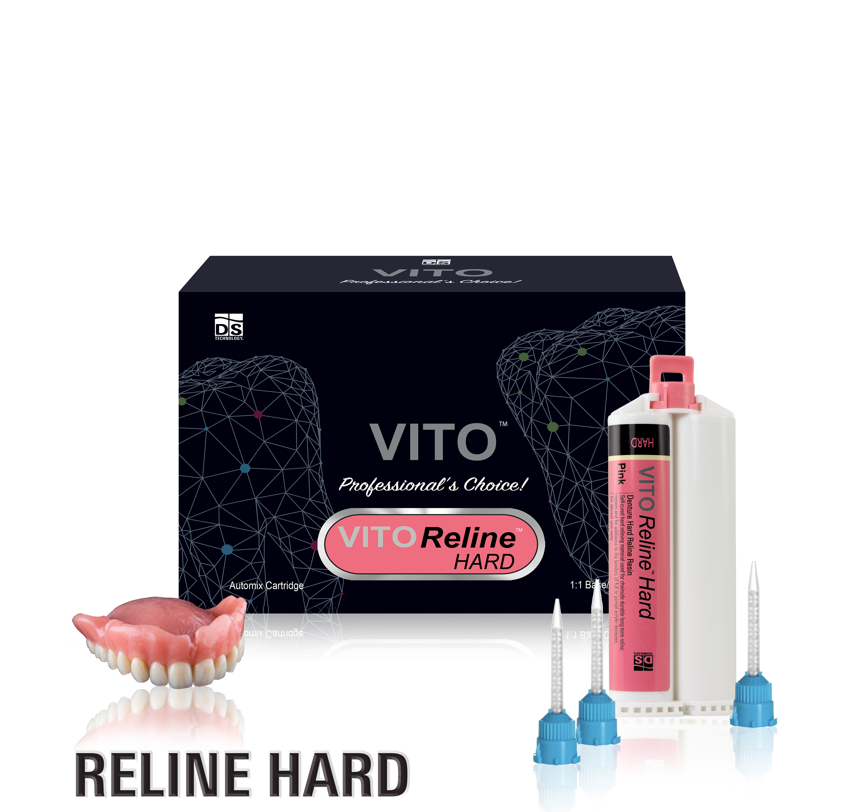VITO Reline Soft SEAL — Denture Reline Sealant (Clear 10ml Bottle)