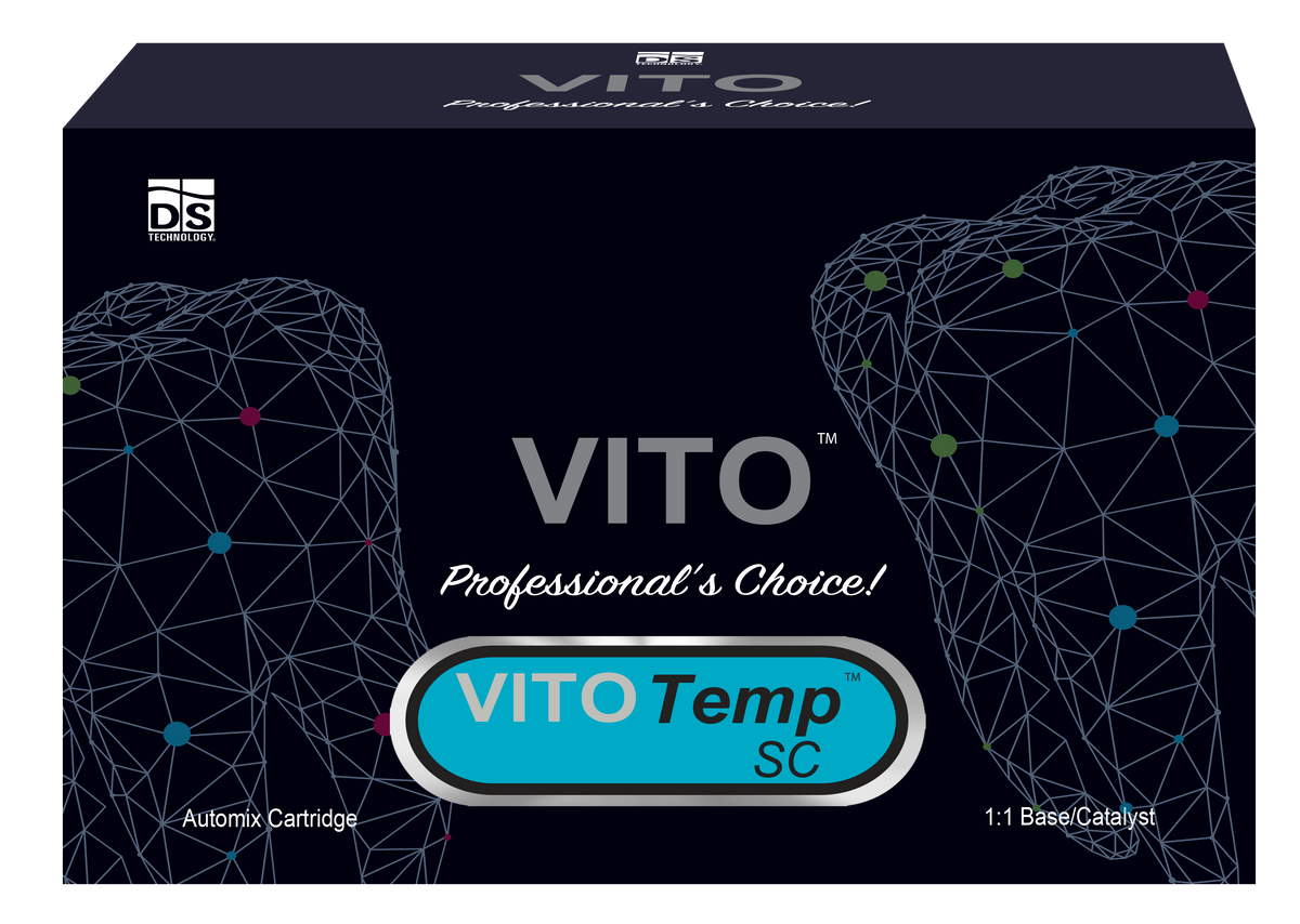 VITO Temp SC — Self-Cured Temporary Crown & Bridge Material (A1 50ml Automix Cartridge)