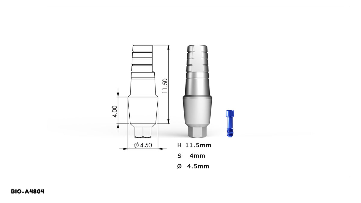 DST IMPLANT — Straight Shoulder Abutment (Internal Hex System, 10-Pack)