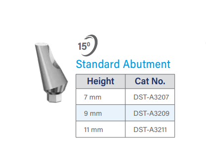 15° Angular Standard Abutment  - Internal Hex