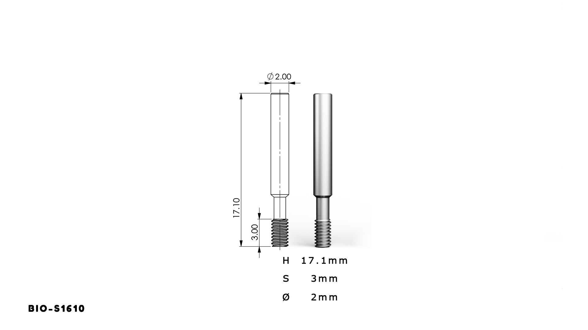 DST IMPLANT — Transfer Screw (Internal Hex System, 10-Pack)