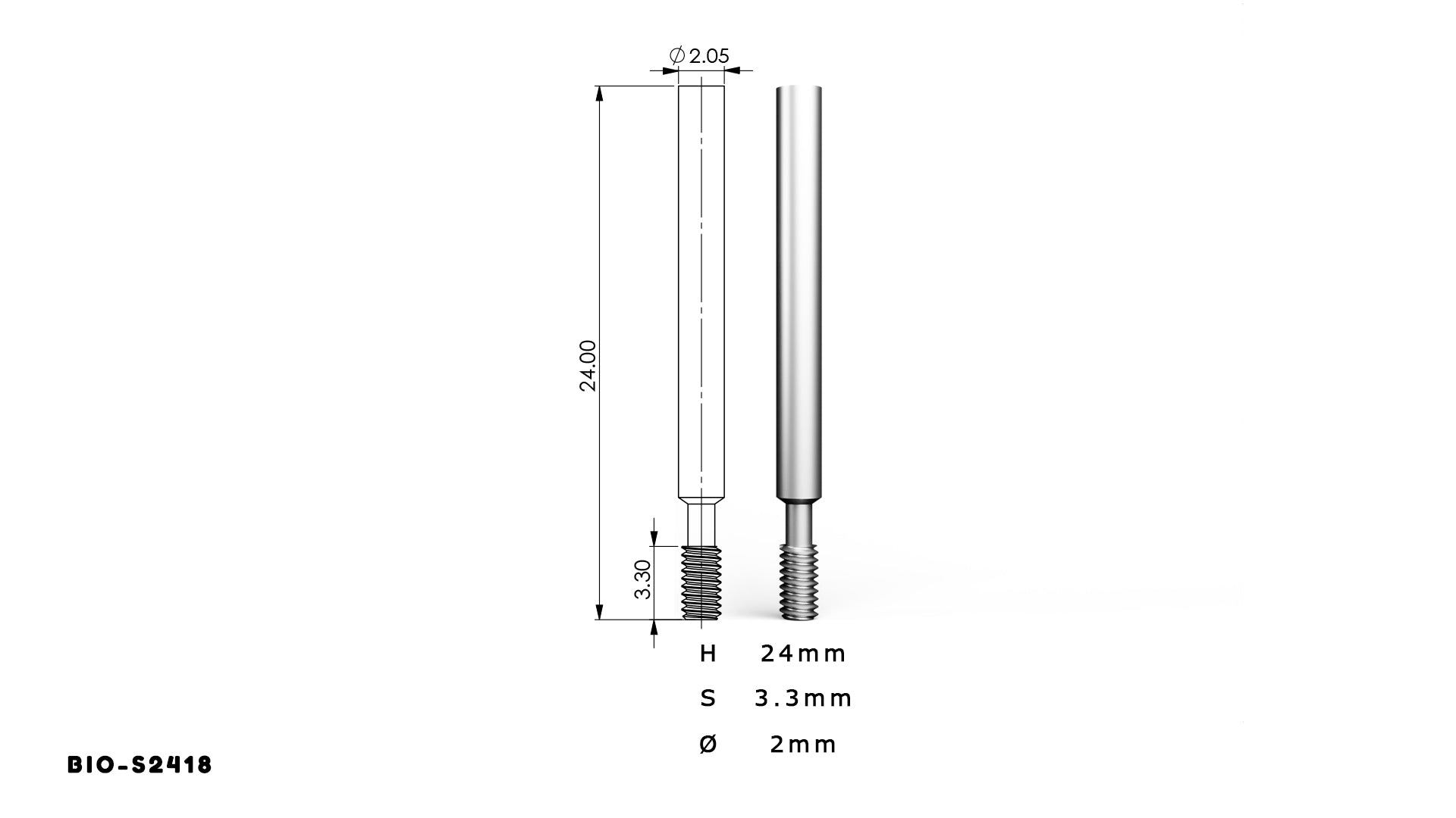 DST IMPLANT — Transfer Screw (Internal Hex System, 10-Pack)