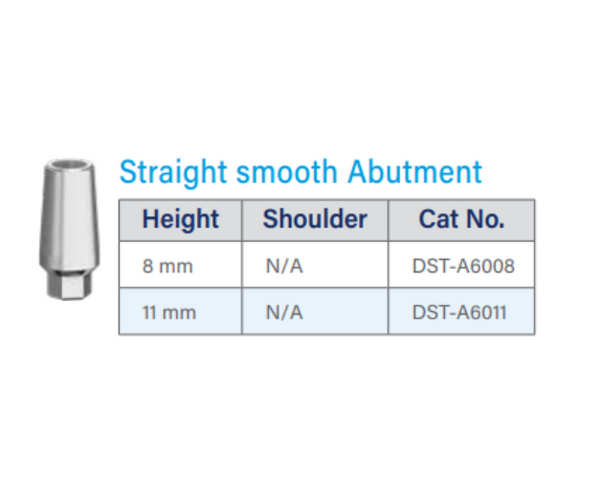 Smooth Abutment Straight